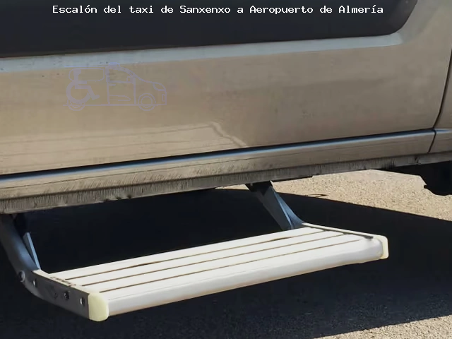 Taxi con escalón de Sanxenxo a Aeropuerto de Almería
